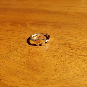 Sterling Silver Puzzle Autism Ring